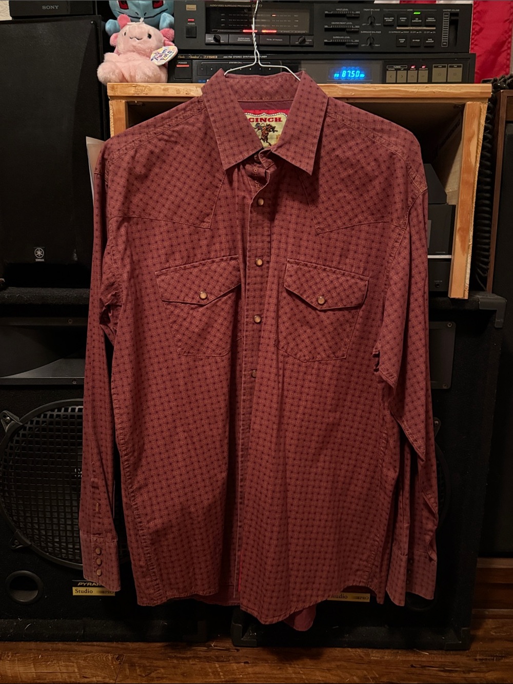 Cinch Men's Burgundy Western Button-Down Shirt